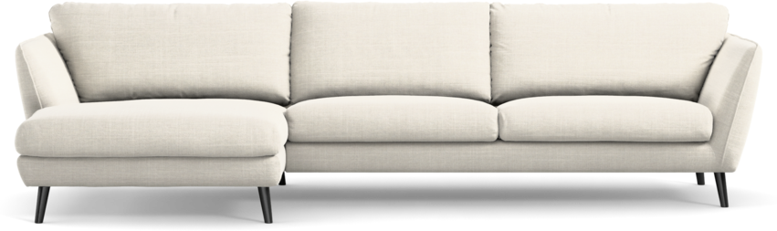 Madison Lux - 3-sits soffa med schäslong vänster - Vit
