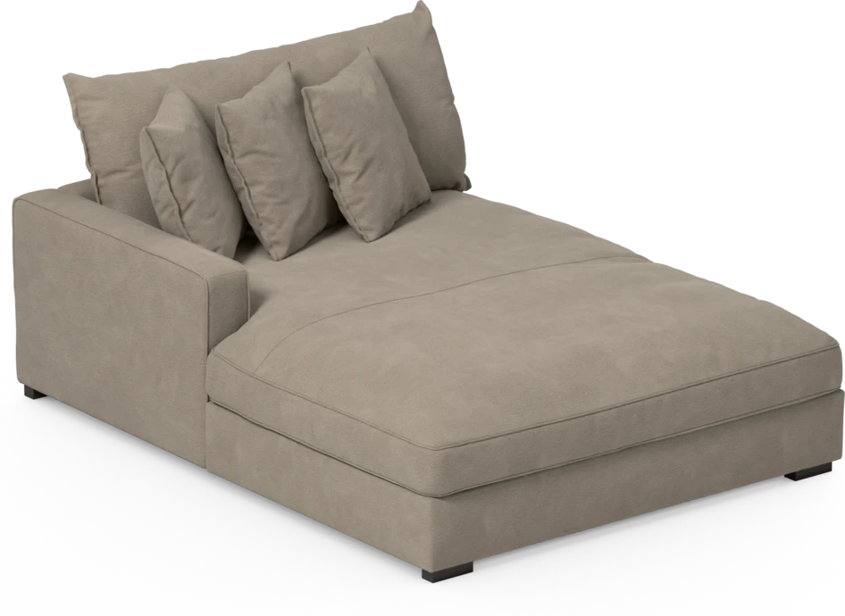 Rossi - Schäslong XL vänster - Beige