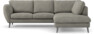 Madison Lux - 2-sits soffa med divan höger - Vit