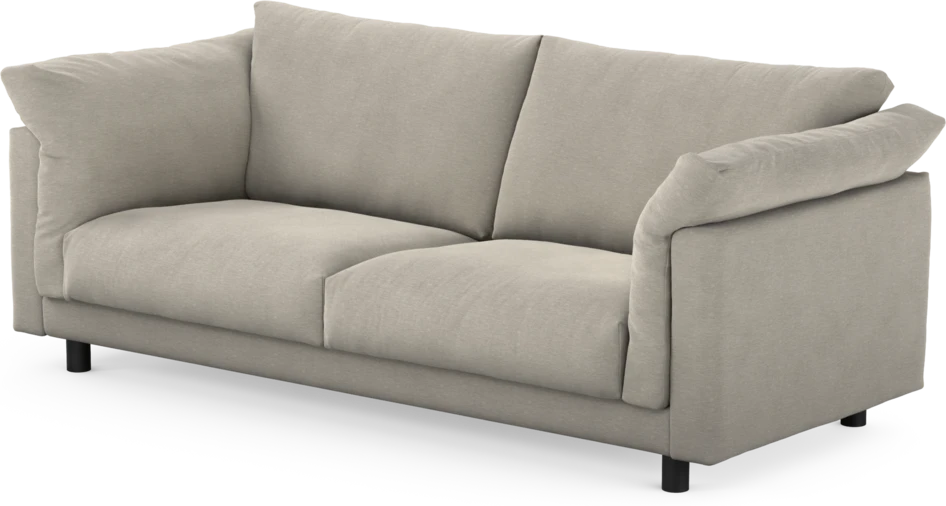 Cherrie - 2,5-sits soffa, fast klädsel - Grå