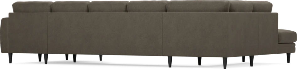 Eden - 3-sits soffa med divan vänster och schäslong höger - Brun