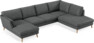 Madison Lux - 2-sits soffa med schäslong vänster och divan höger - Grå