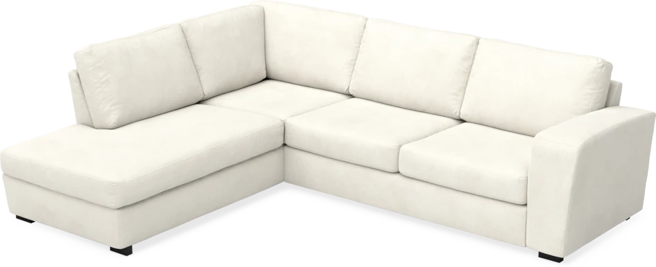 Friday - 2,5-sits soffa med divan vänster - Vit