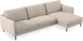 Madison Lux - 3-sits soffa med schäslong höger - Vit