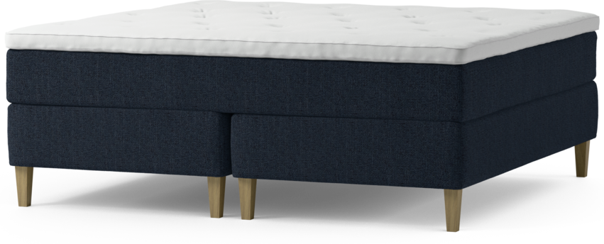 Delux Exclusive - Kontinentalsäng, dubbelsäng med bäddmadrass och sängben