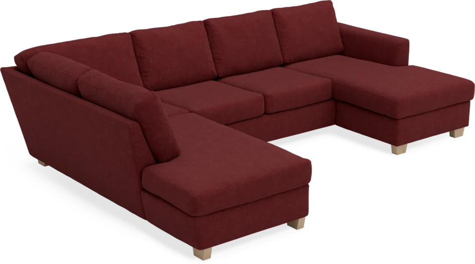Friday - 3-sits soffa med divan vänster och schäslong höger - Rosa