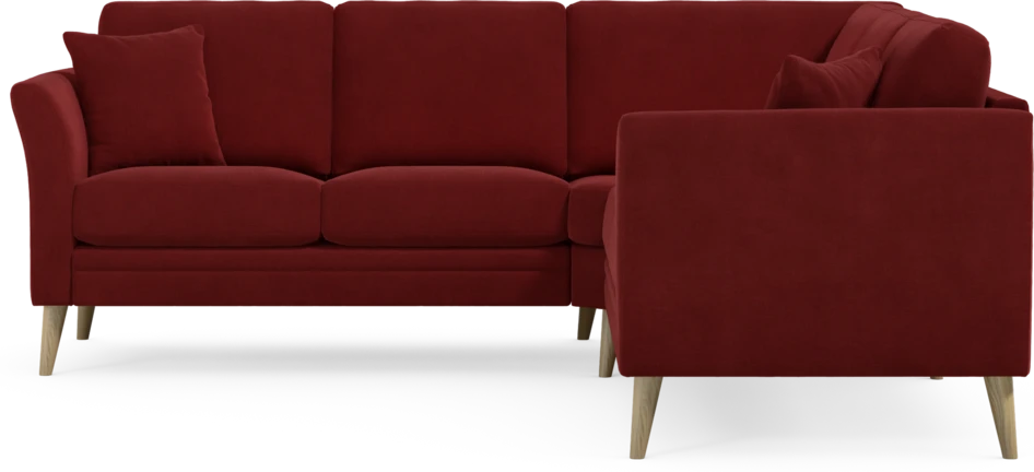 Eden - Hörnsoffa, 2+2-sits - Röd