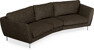 Madison - 3-sits soffa svängd, 90 cm - Brun