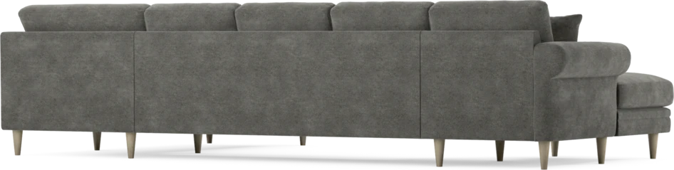 Eden - 3-sits soffa med schäslong vänster och divan höger - Grå