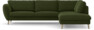 Madison Lux - 3-sits soffa med divan höger - Grön