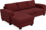 Friday - 3-sits soffa med schäslong vänster - Rosa