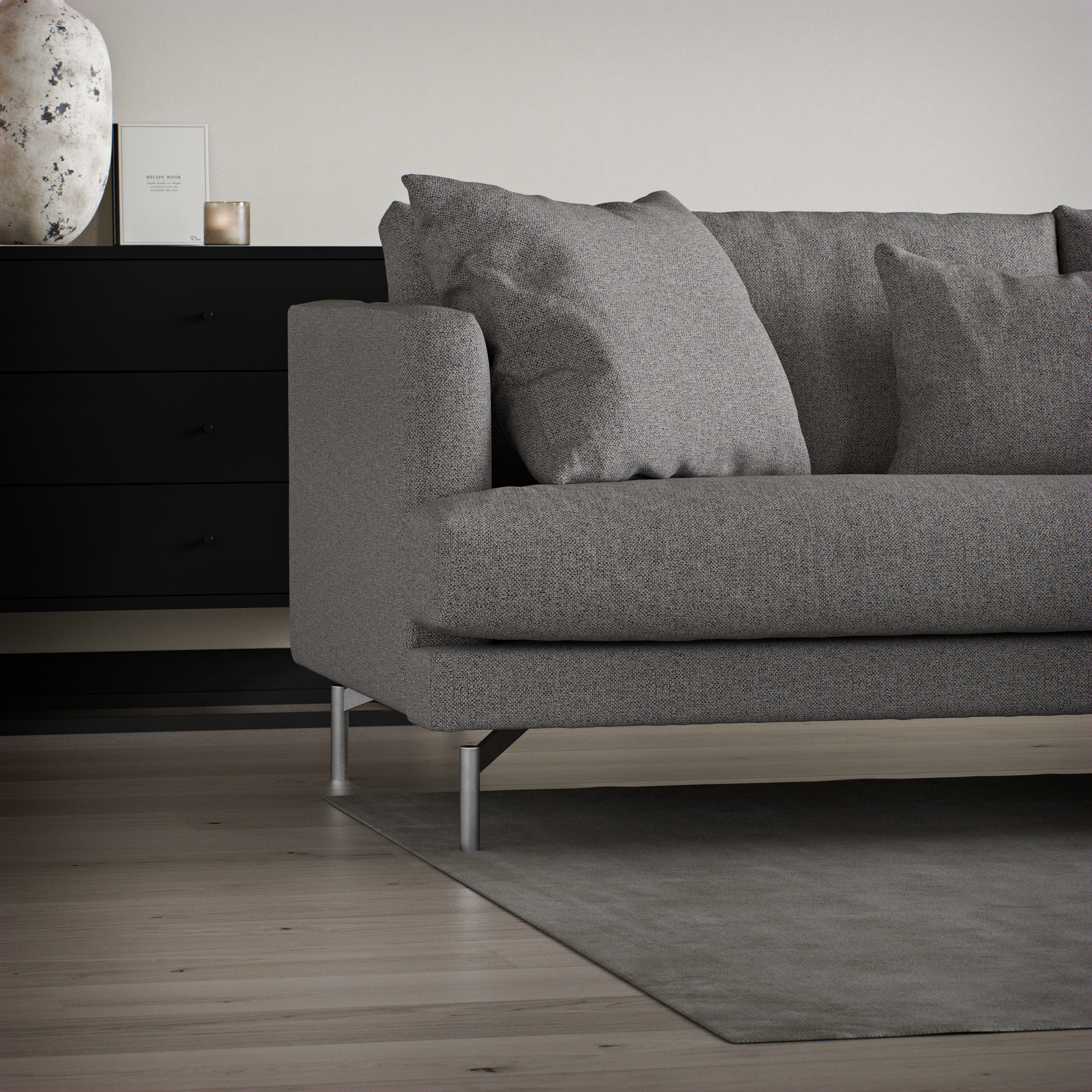 Harper - 3-sits soffa med divan höger - inspiration