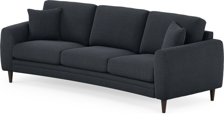 Eden - 3-sits soffa svängd - Blå