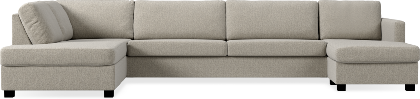 Nevada - 4-sits soffa med divan vänster och schäslong höger - Beige