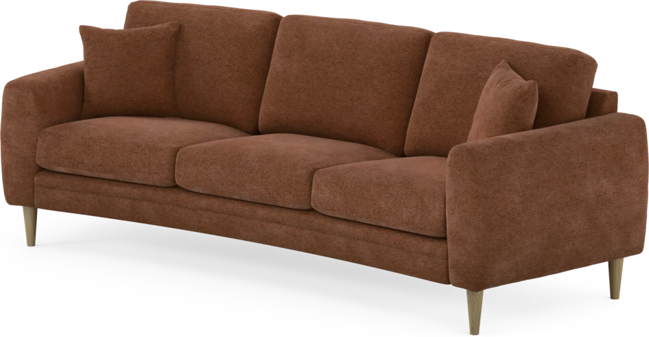Eden - 3-sits soffa svängd - Orange