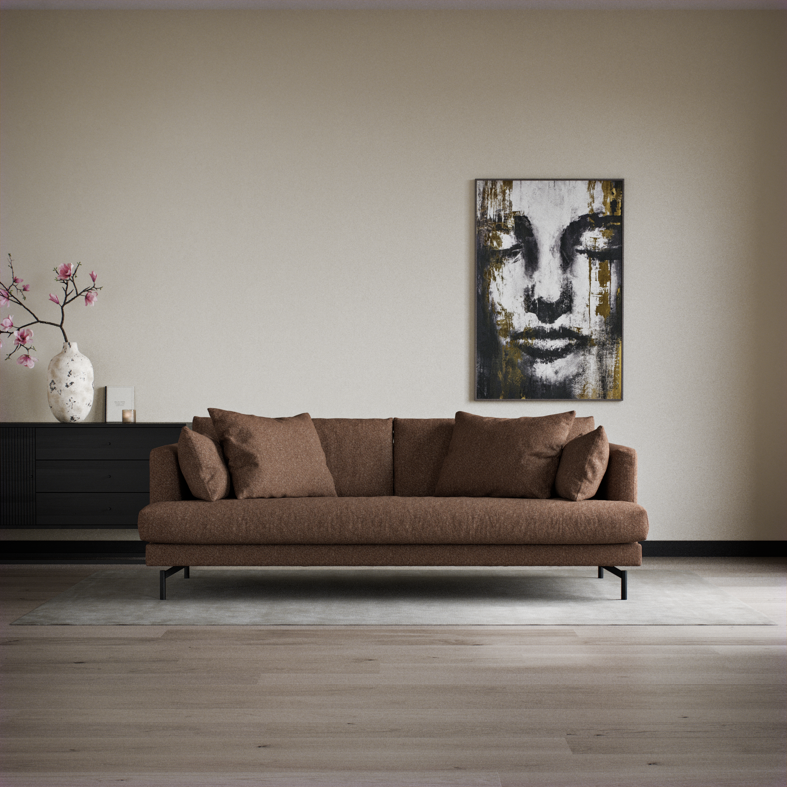 Harper, 3-sits soffa, hel dyna