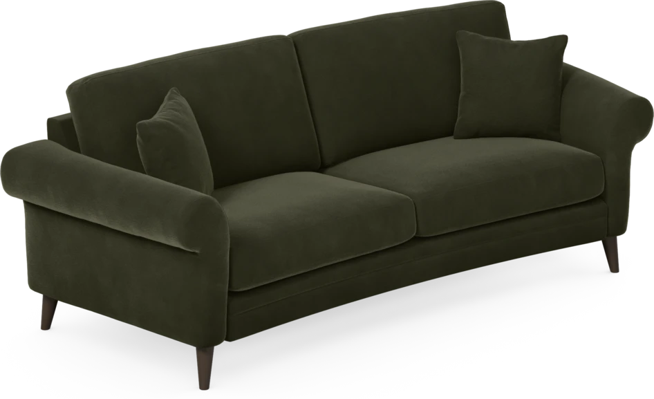 Eden - 2,5-sits soffa svängd - Grön