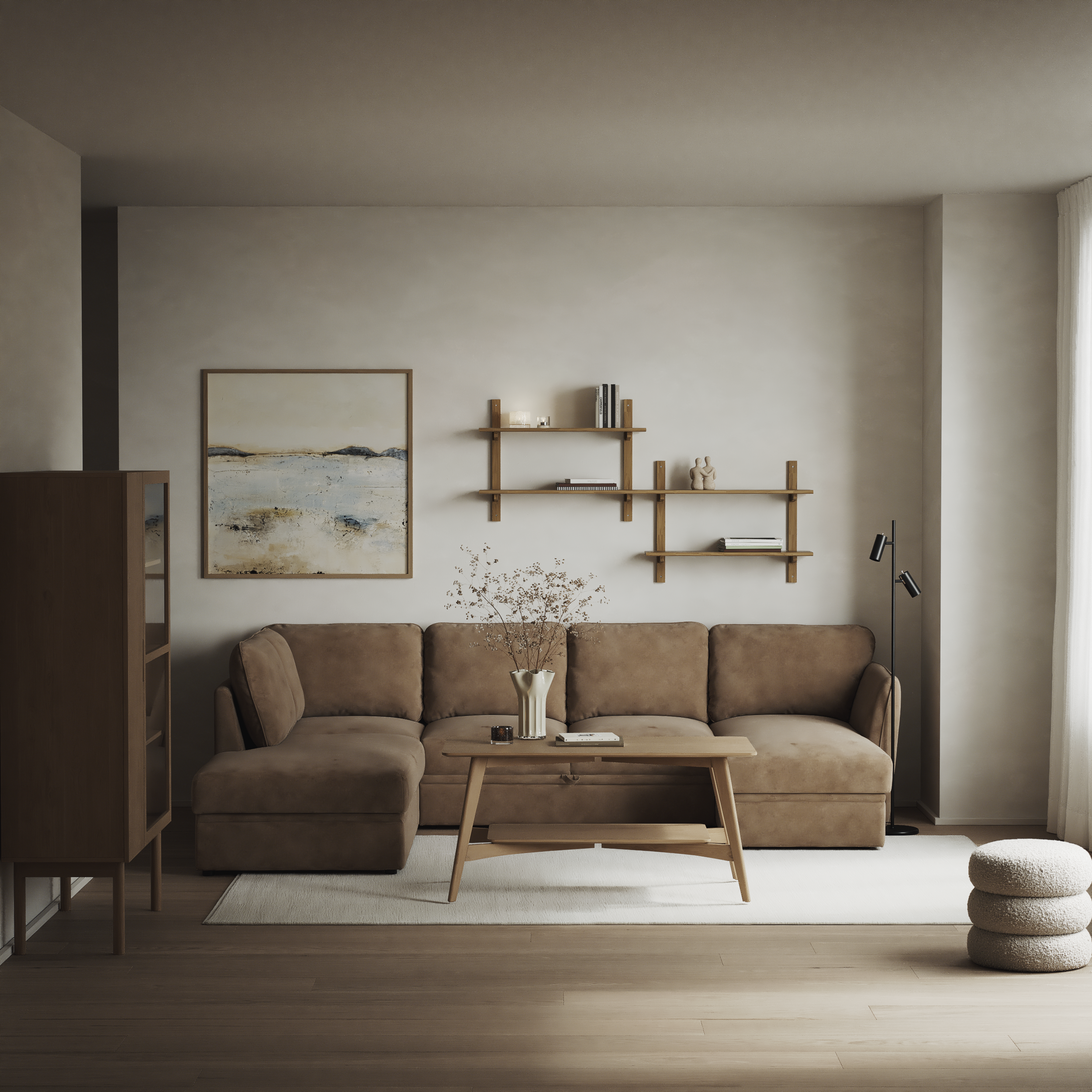 Öland - Bäddsoffa med divan vänster och schäslong höger - inspiration
