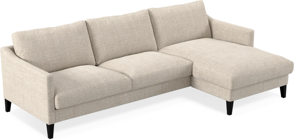 Winston - 3-sits soffa med schäslong, vändbar - Beige