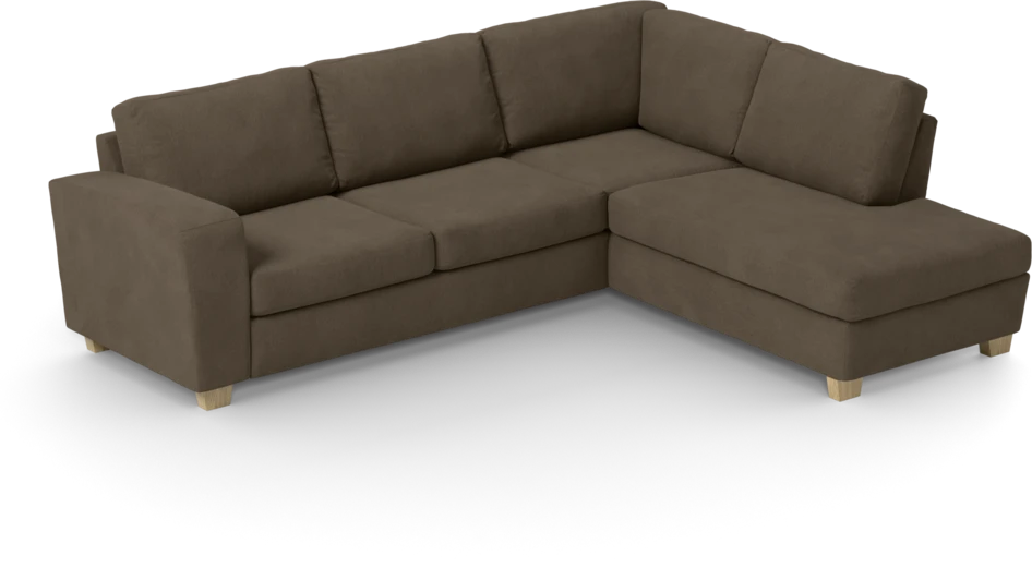 Friday - 2,5-sits soffa med divan höger - Brun