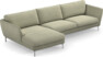 Madison Lux - 3-sits soffa med schäslong vänster - Grön