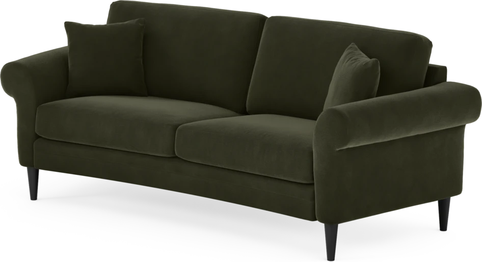 Eden - 2,5-sits soffa svängd - Grön
