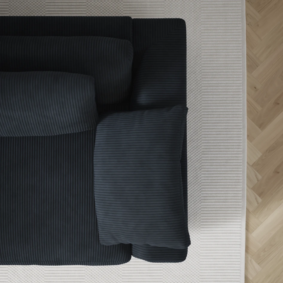Amie - 4-sits soffa - Blå