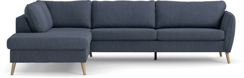 County - 2,5-sits soffa med divan vänster - Blå