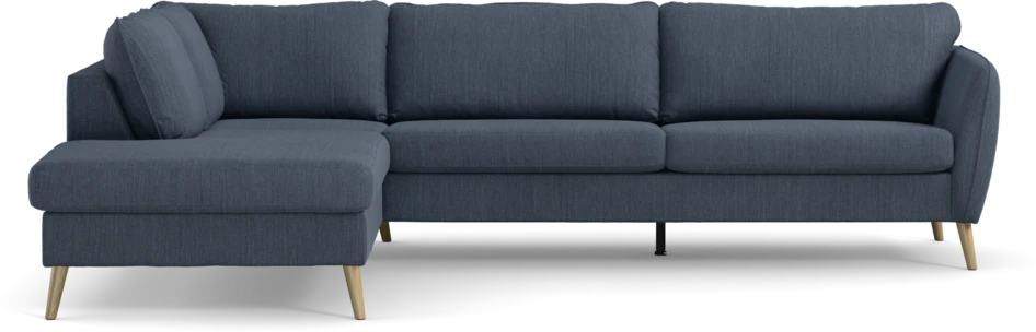 County - 2,5-sits soffa med divan vänster - Blå