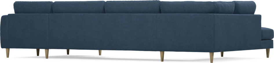 Bridge - 3-sits soffa med divan vänster och schäslong höger - Blå