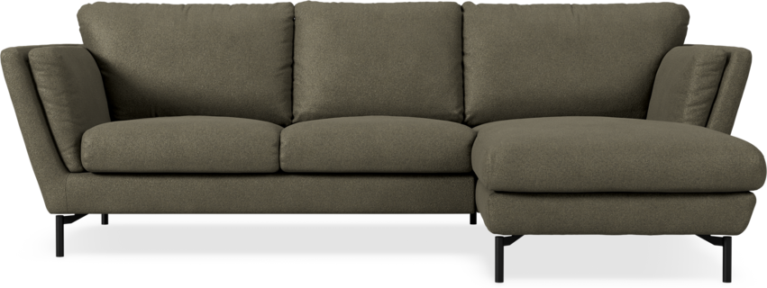 Madison Lux - 2-sits soffa med schäslong höger - Brun