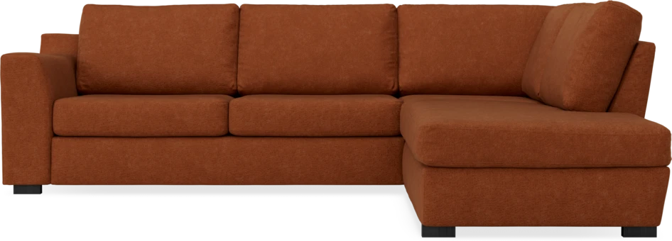 Friday - 2,5-sits soffa med divan höger - Orange