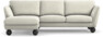 Madison Lux - 2-sits soffa med schäslong vänster - Vit