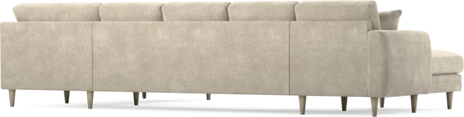 Eden - 3-sits soffa med schäslong vänster och divan höger - Beige