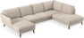 Madison - 2-sits soffa med schäslong vänster och divan höger - Vit