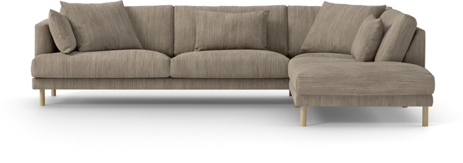Harper - 3-sits soffa med divan höger - Beige