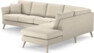 Eden - 3-sits soffa med divan - Beige
