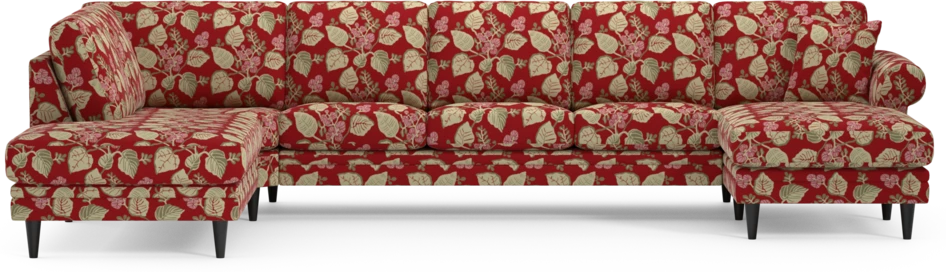 Eden - 3-sits soffa med divan vänster och schäslong höger - Flerfärgad