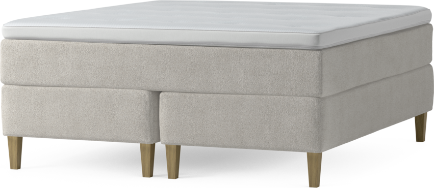 Delux Exclusive - Kontinentalsäng, dubbelsäng med bäddmadrass och sängben