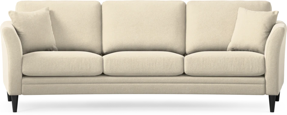 Eden - 3-sits soffa svängd - Beige