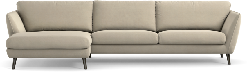 Madison Lux - 3-sits soffa med schäslong vänster - Beige
