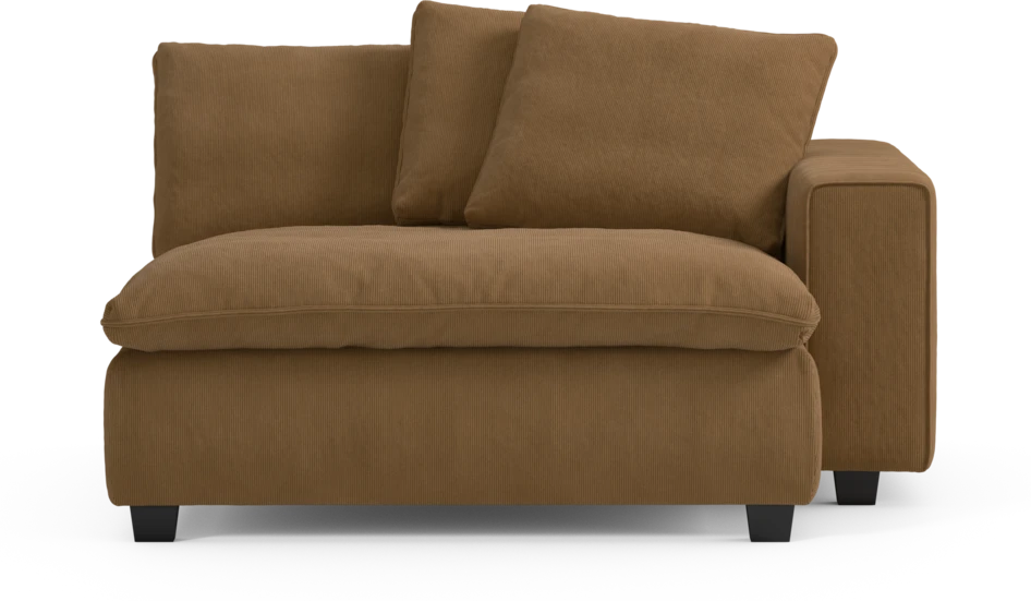Bellora - Schäslong XL med armstöd höger - Gul