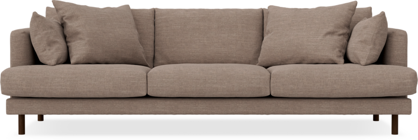 Harper - 4-sits soffa - Brun