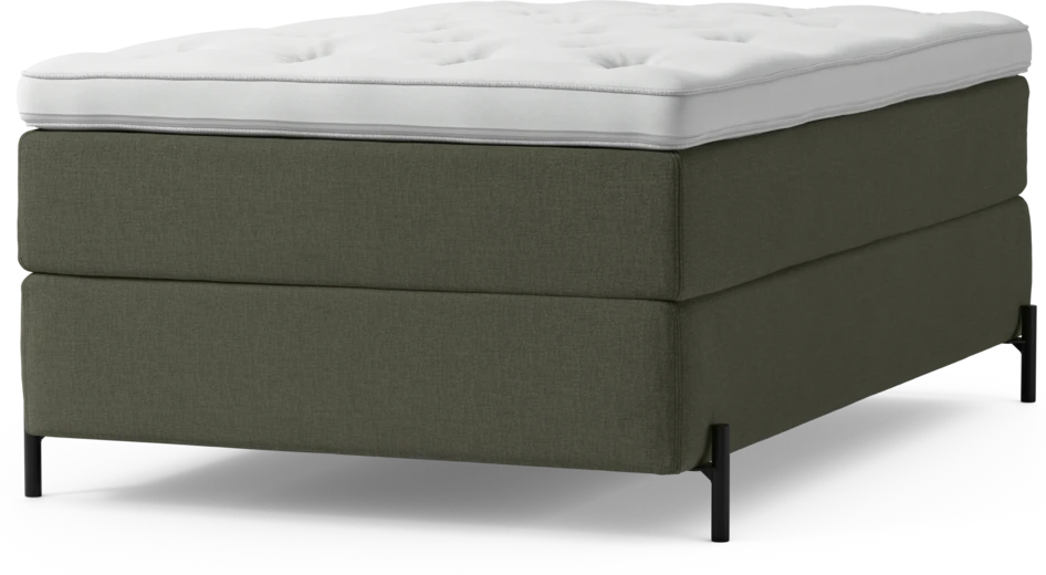 Delux Exclusive - Kontinentalsäng, enkelsäng 120 cm med bäddmadrass och sängben