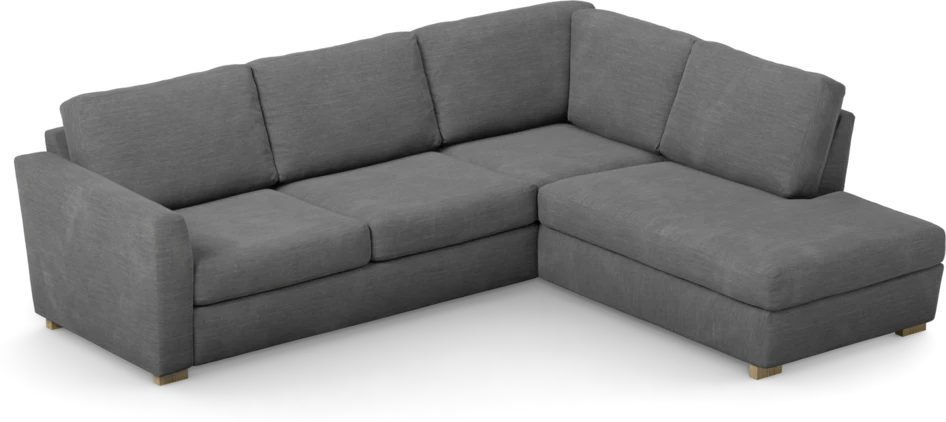 Friday - 2,5-sits soffa med divan höger - Grå