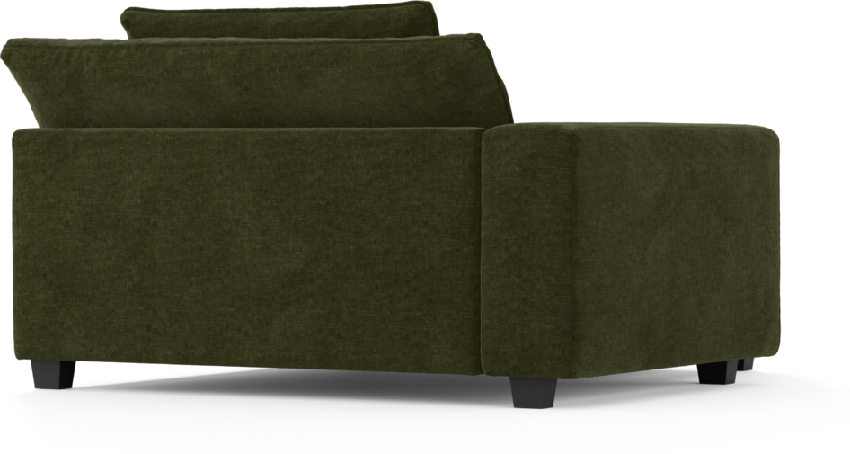 Bellora - Schäslong XL med armstöd vänster - Grön