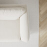 Madison Lux - 3-sits soffa med divan höger - Vit