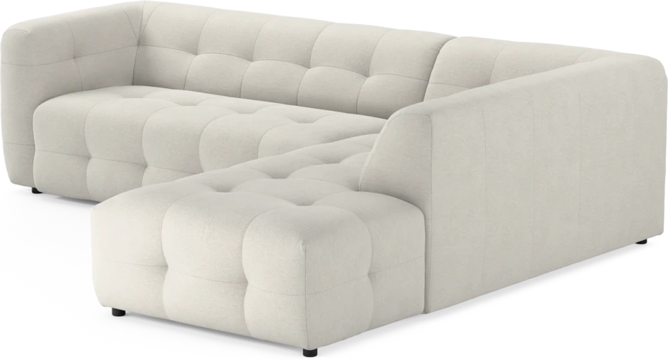 Bella - 3-sits soffa med divan höger - Vit