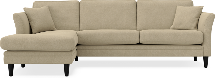 Eden - 2,5-sits soffa med schäslong - Beige