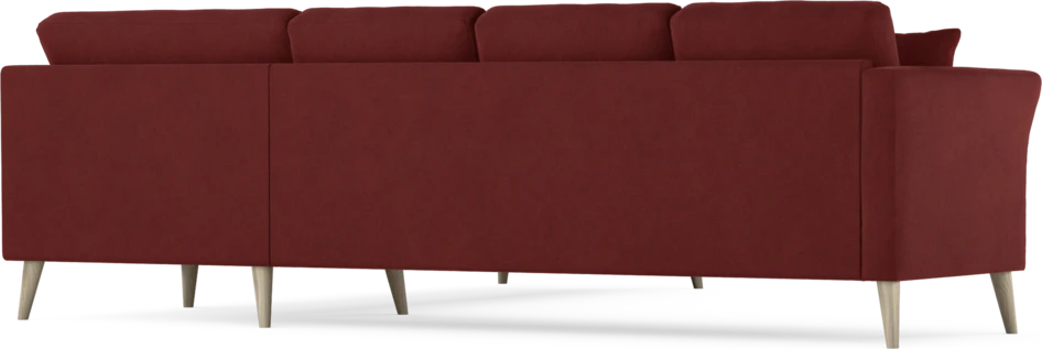 Eden - Hörnsoffa, 3+3-sits - Röd